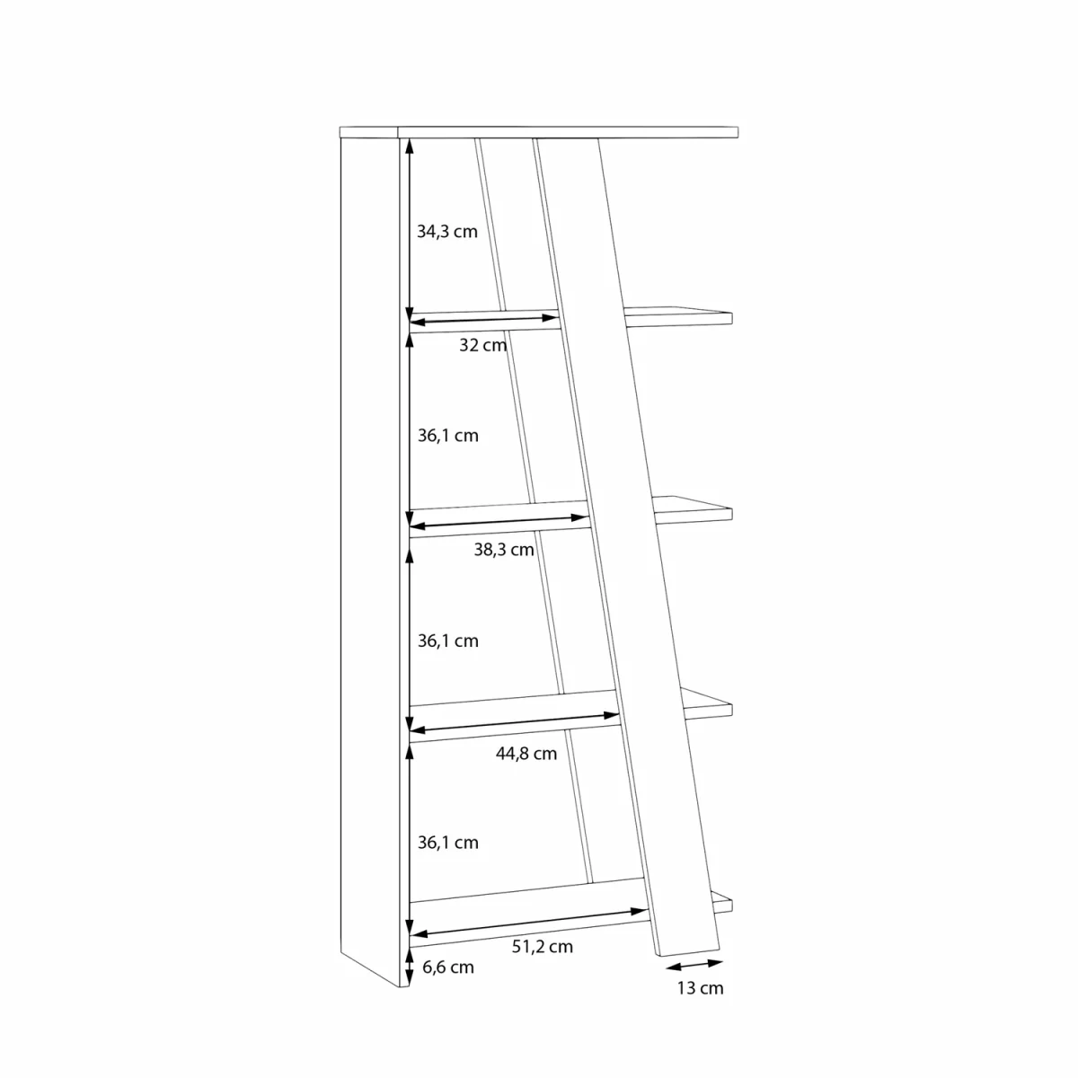 Natta 5-Tier Shelving Unit in Teracotta - Terracotta – image 6