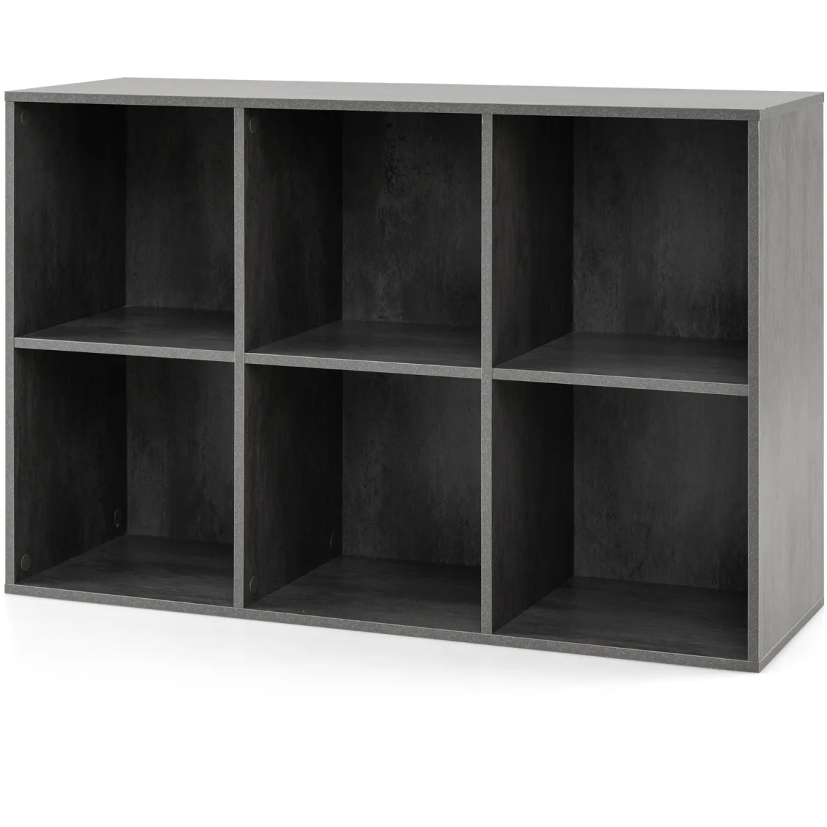 3 Tier Modern Storage Organizer Bookcase-Grey - Grey – image 5