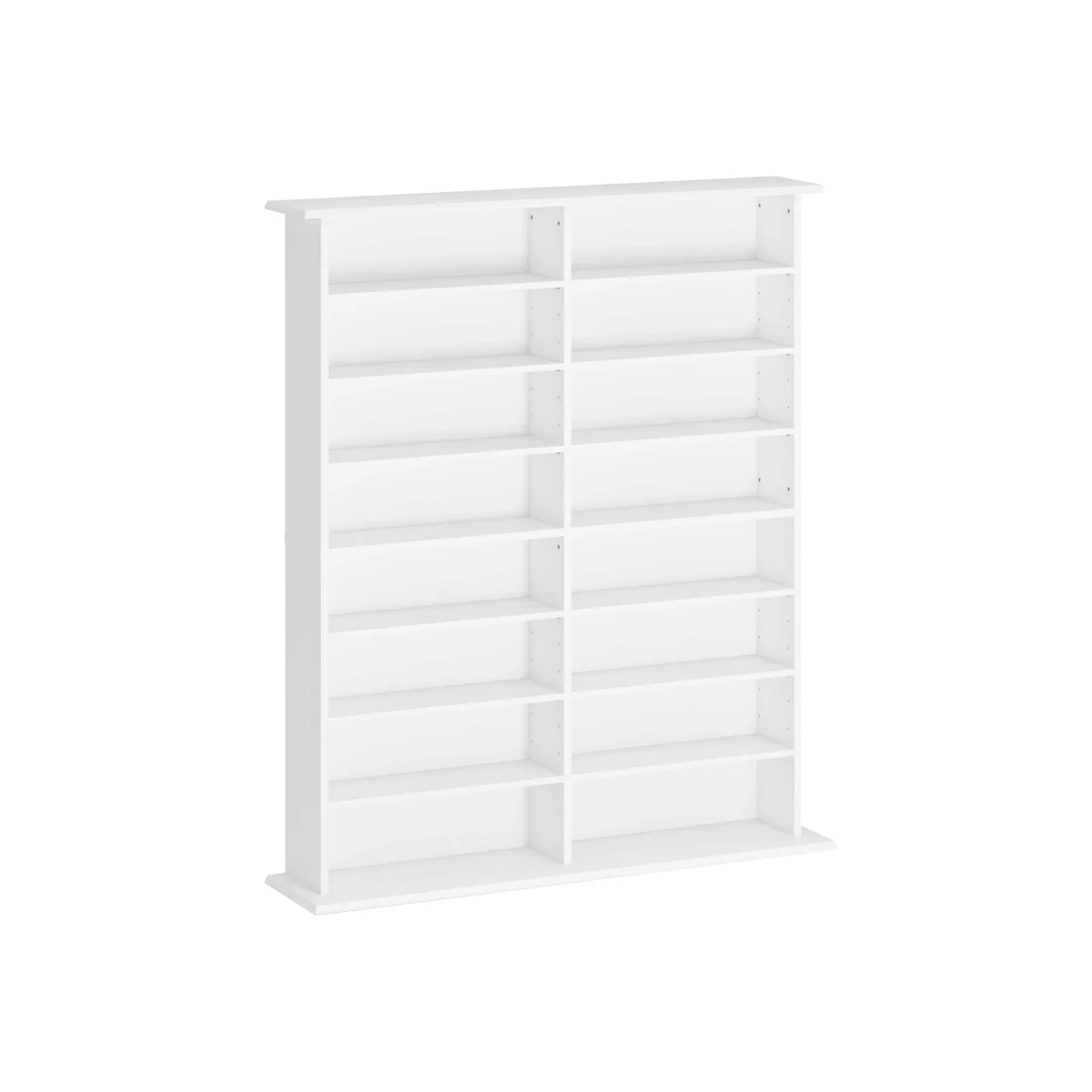Nedoro Fasa 16-Compartment Media Shelf, White – image 1