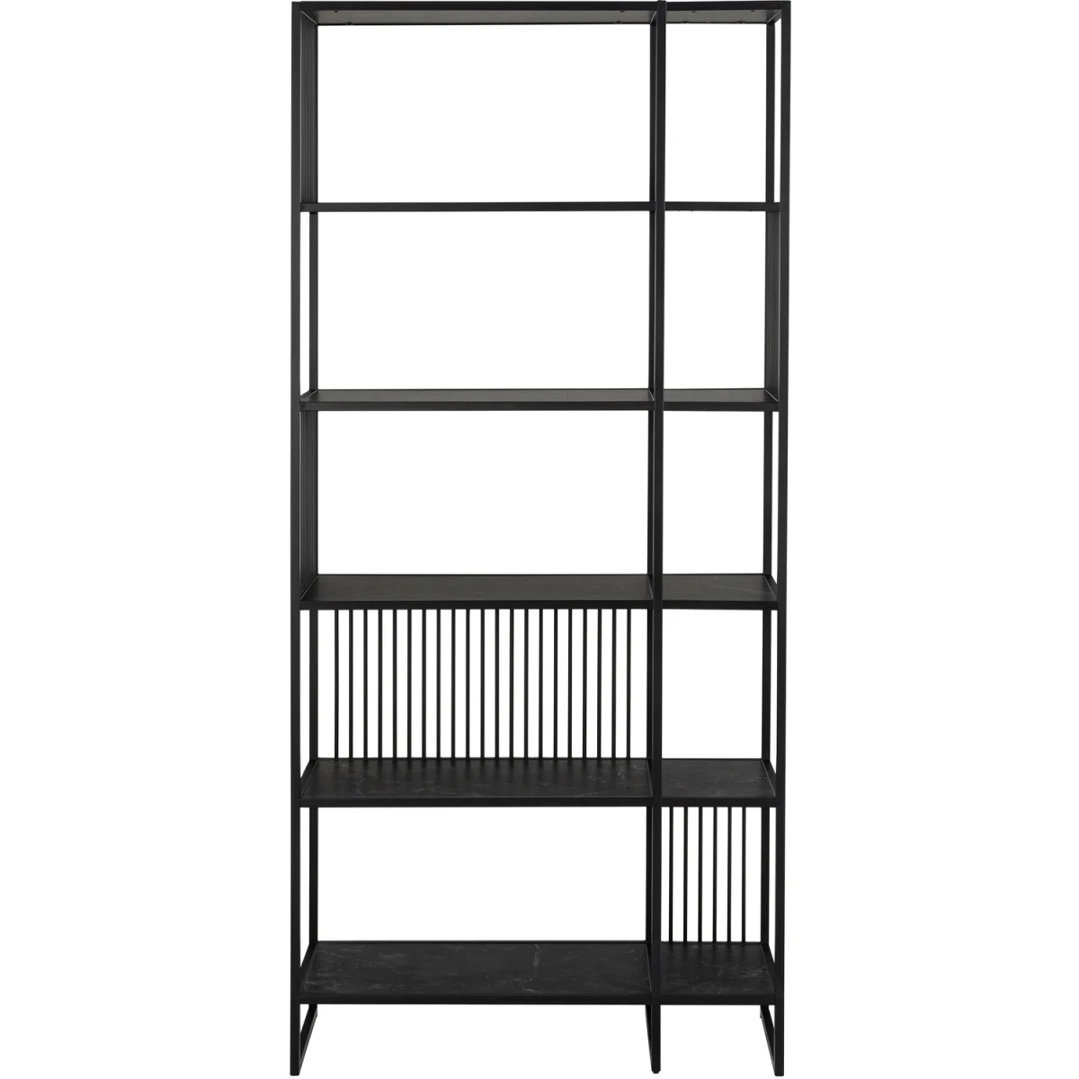 Strington Bookcase with 5 Shelves in Black - Black – image 2