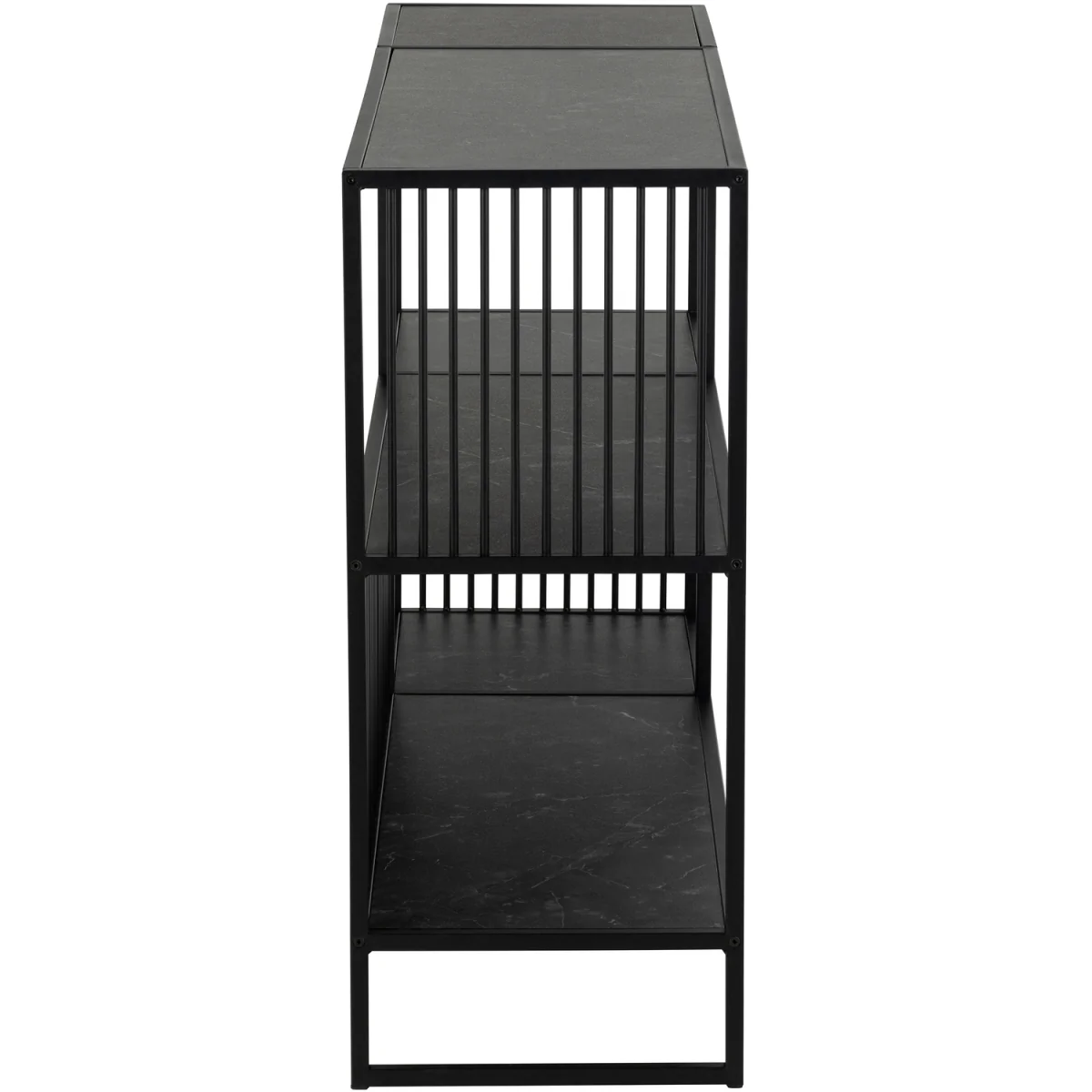 Strington Bookcase with 2 Shelves in Black - Black – image 4