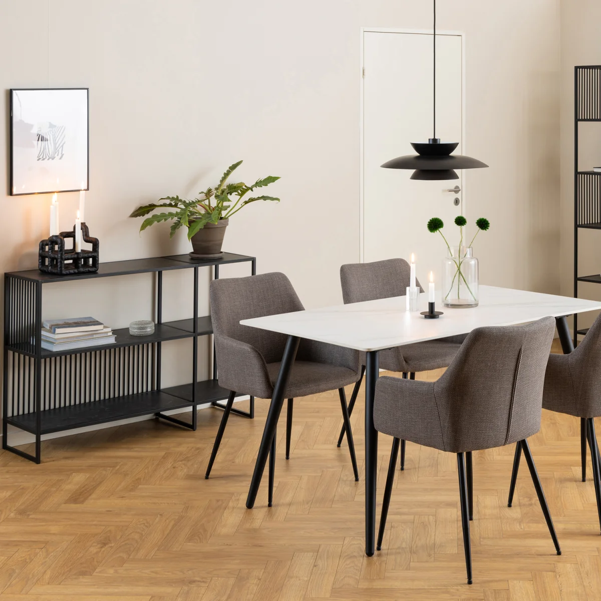 Strington Bookcase with 2 Shelves in Black - Black – image 5