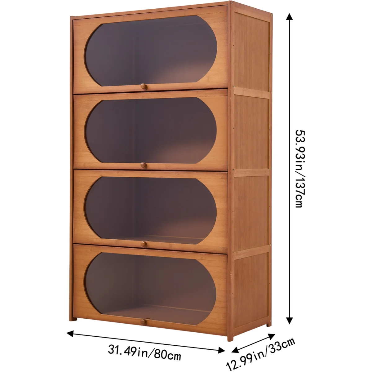 Versatile Freestanding Storage Bookcase - Brown / 137cm – image 2