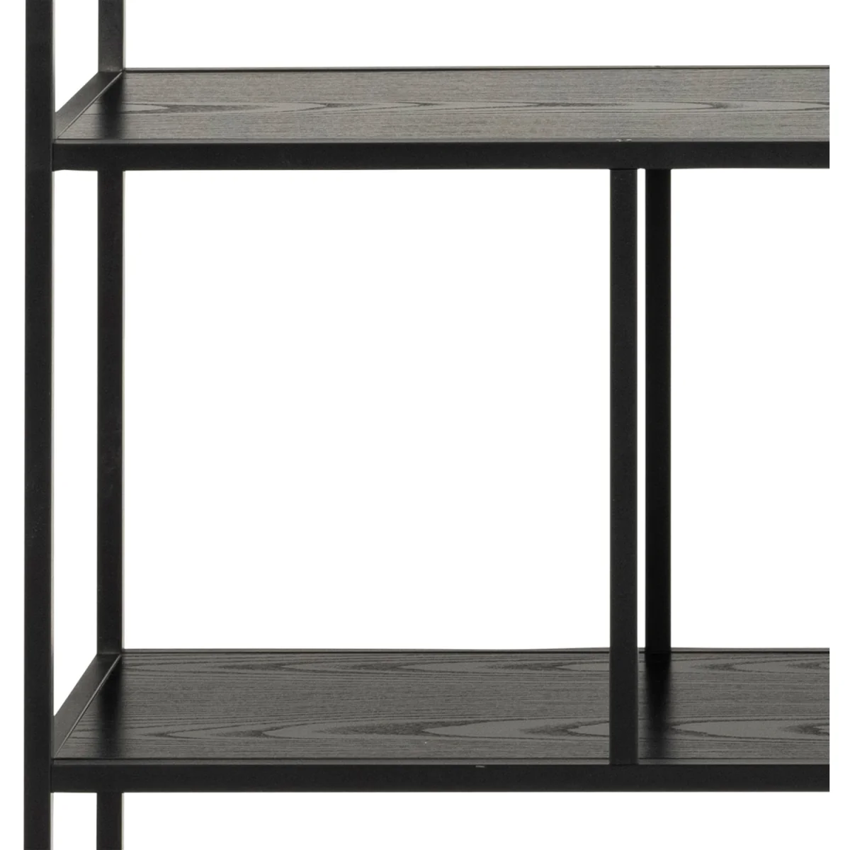Seaford Bookcase with 4 Shelves in Black - Black – image 6