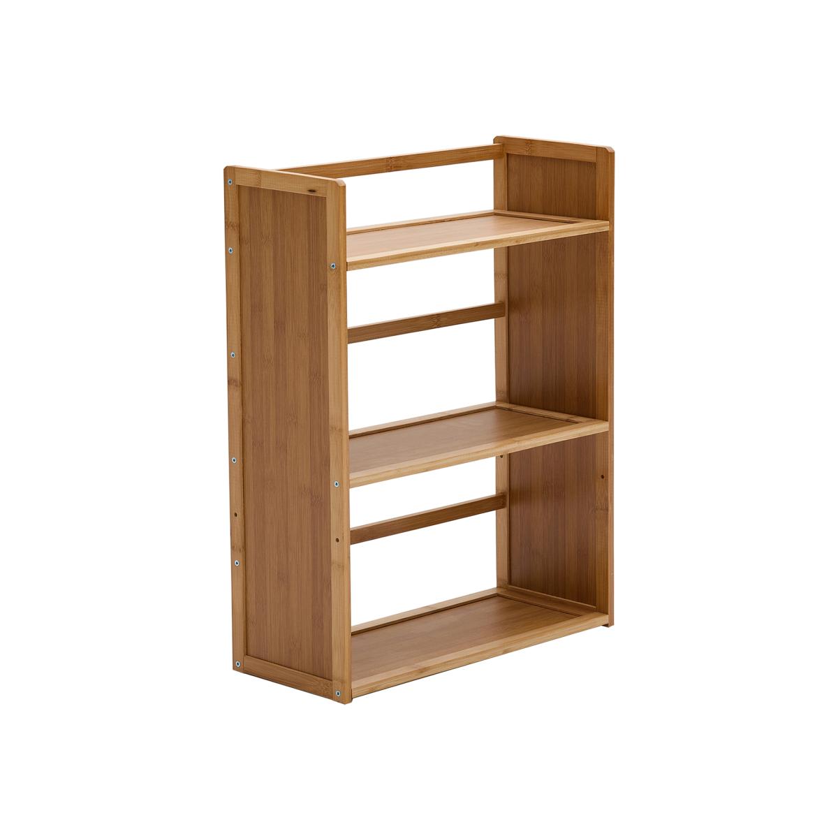 Bamboo Desktop Bookshelf - Brown / 65cm