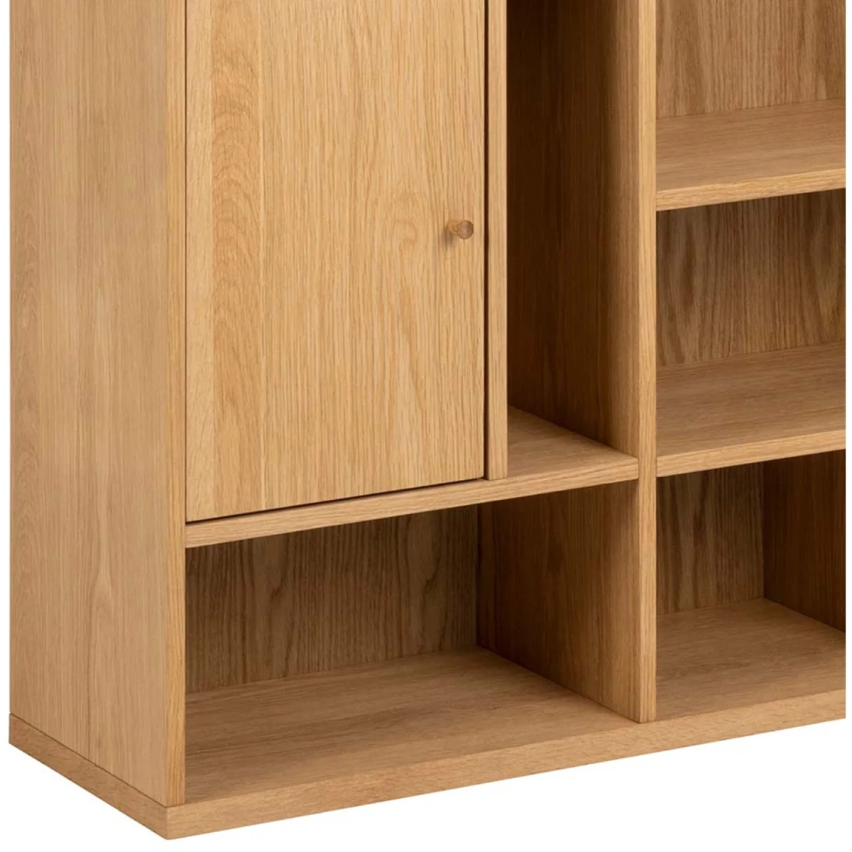 Rangoon 3 Door Large Bookcase in Oak - Oak – image 8