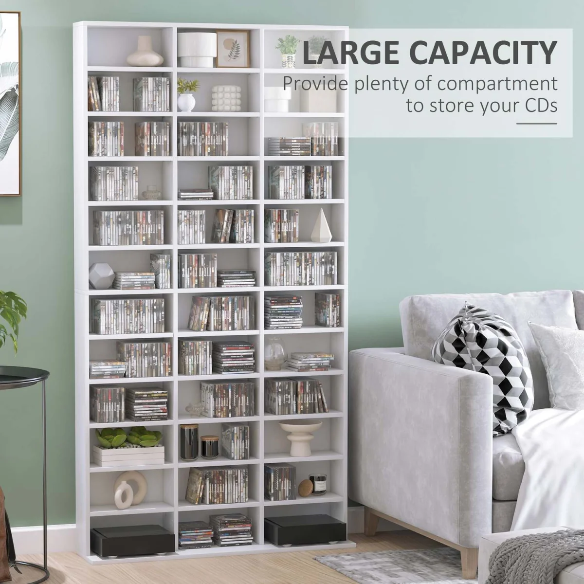 Vemini Wood White Storage Unit - 33 Adjustable Compartments – image 2