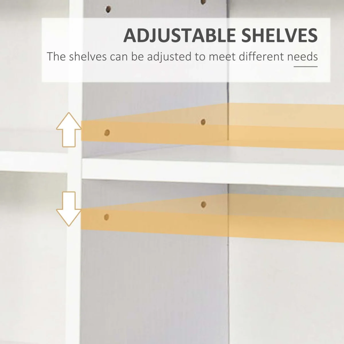 Vemini Wood White Storage Unit - 33 Adjustable Compartments – image 5