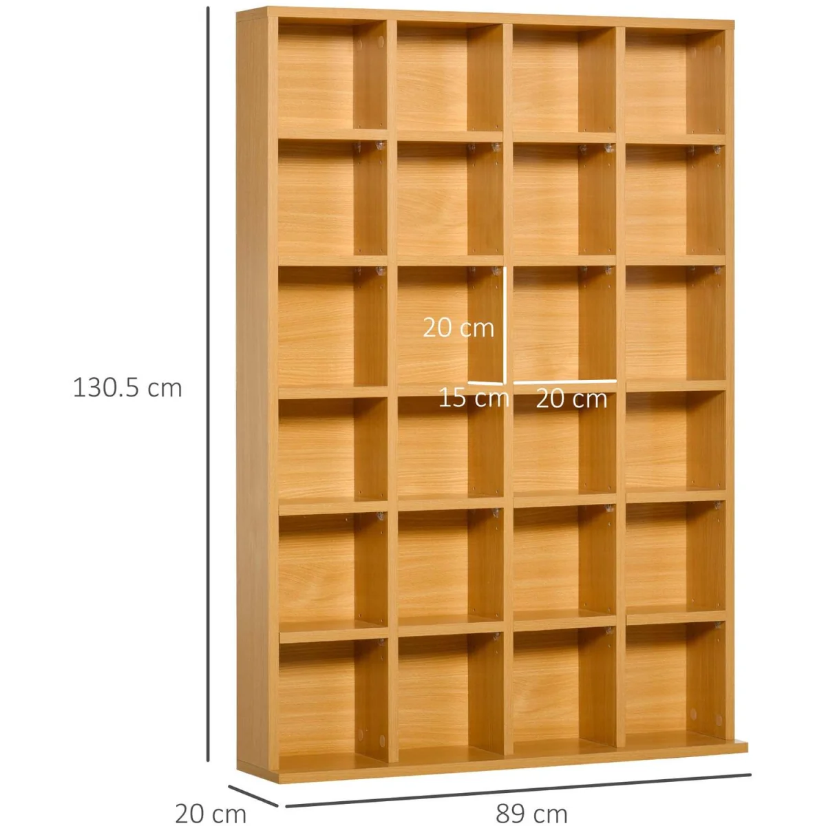 Dimo Tasu Wood Beech Adjustable CD Storage Unit – image 4