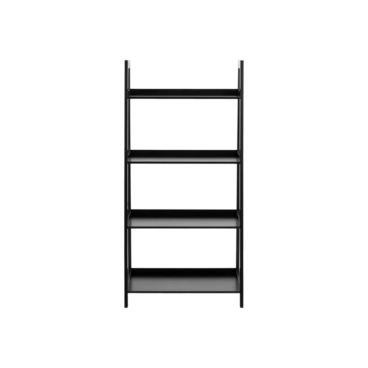 Florence 4 Shelf Step Ladder Bookcase - Black – image 1