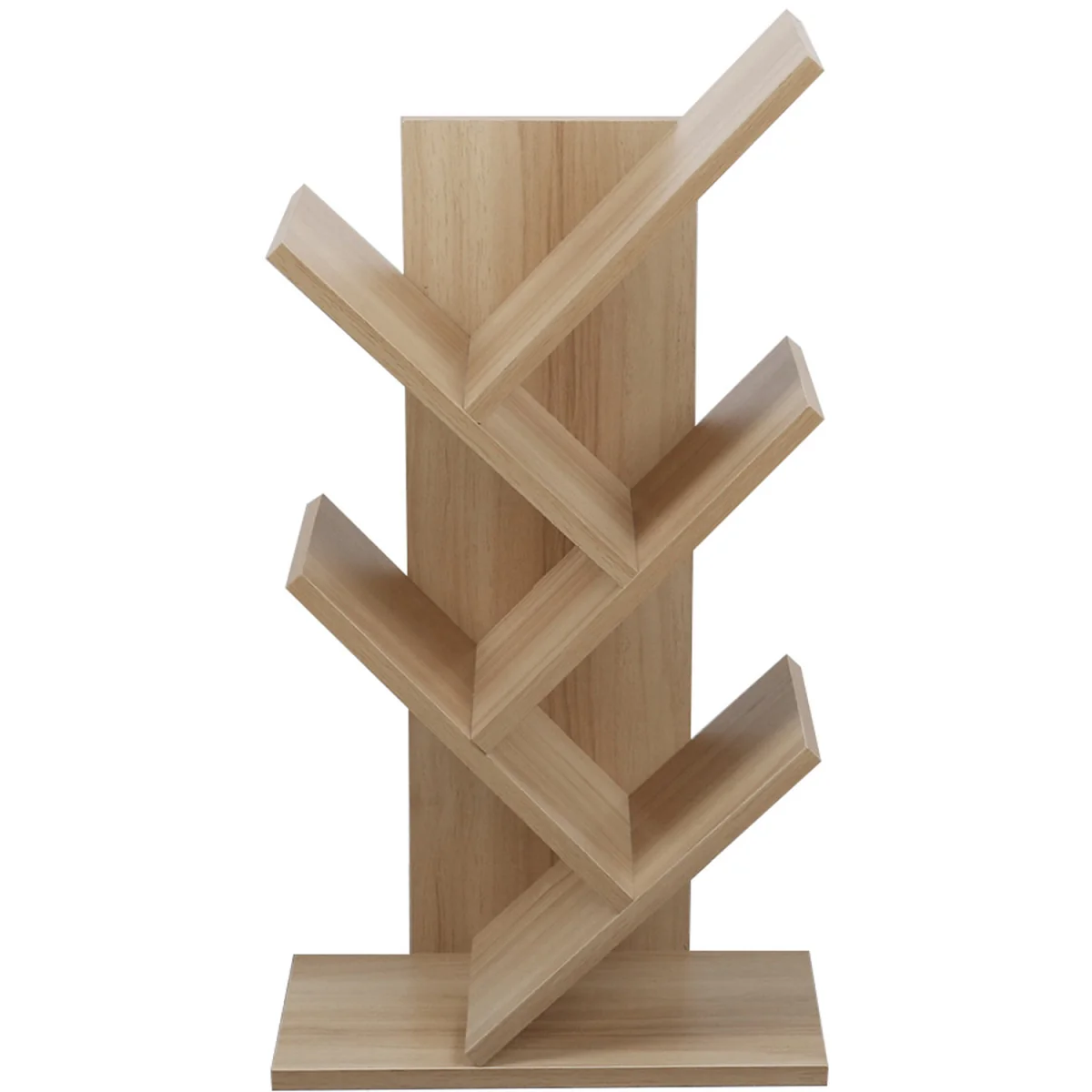 Tree Shape Multi Tier Wooden Bookshelf - Wood – image 3