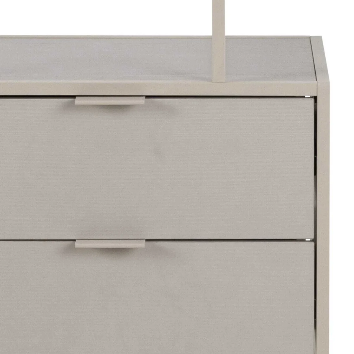 Fort Worth Tall Metal Bookcase with 2 Drawers and 4 Shelves - Grey – image 3