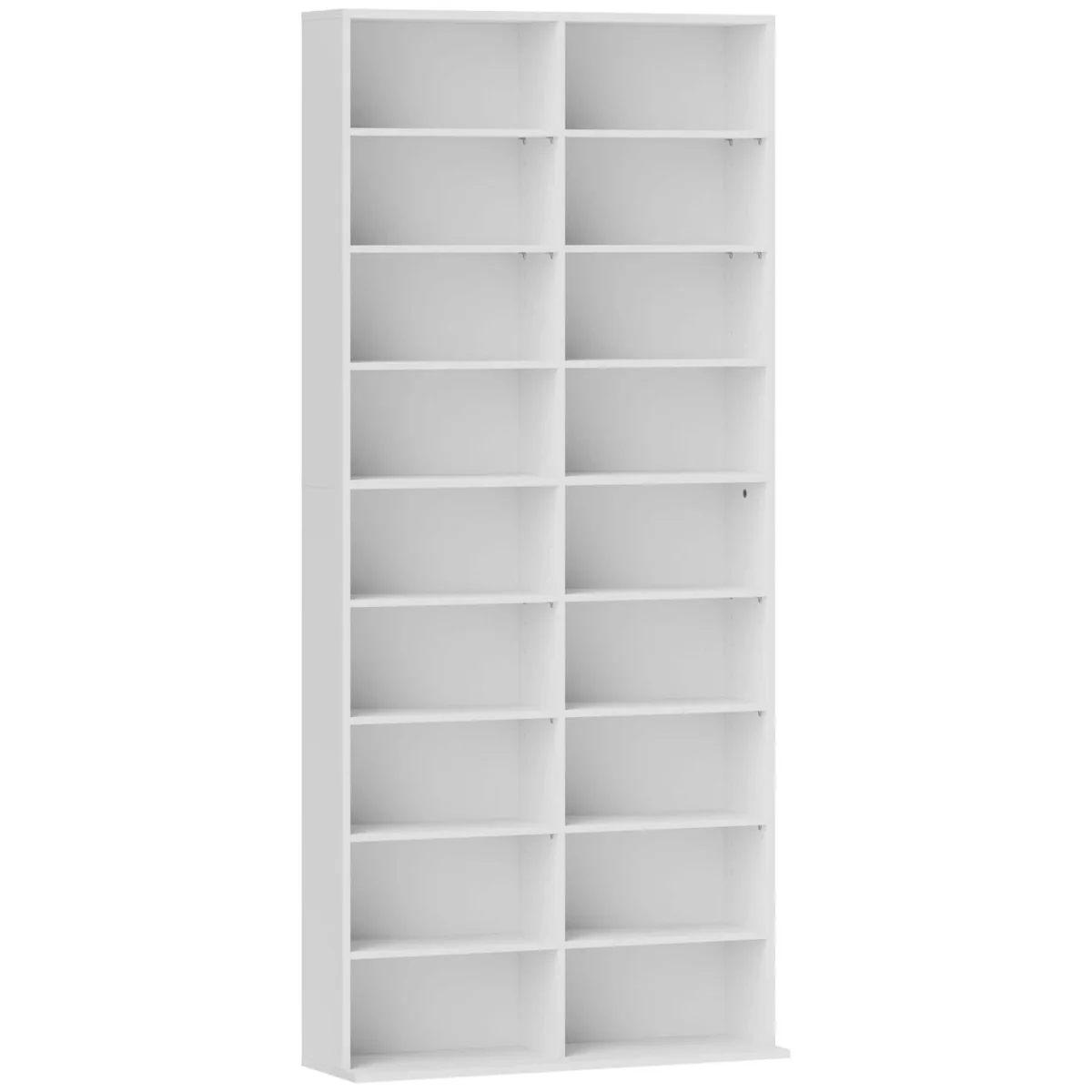 Latota Wood White Tall Media Storage Tower With 640 Disc Capacity – image 3