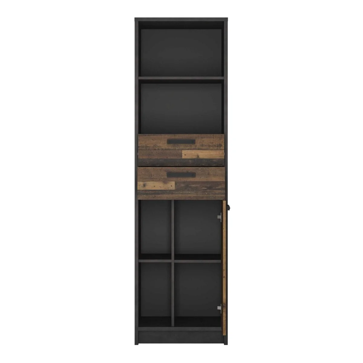 Brooklyn Industrial Bookcase and Dark Matera - Brown – image 5