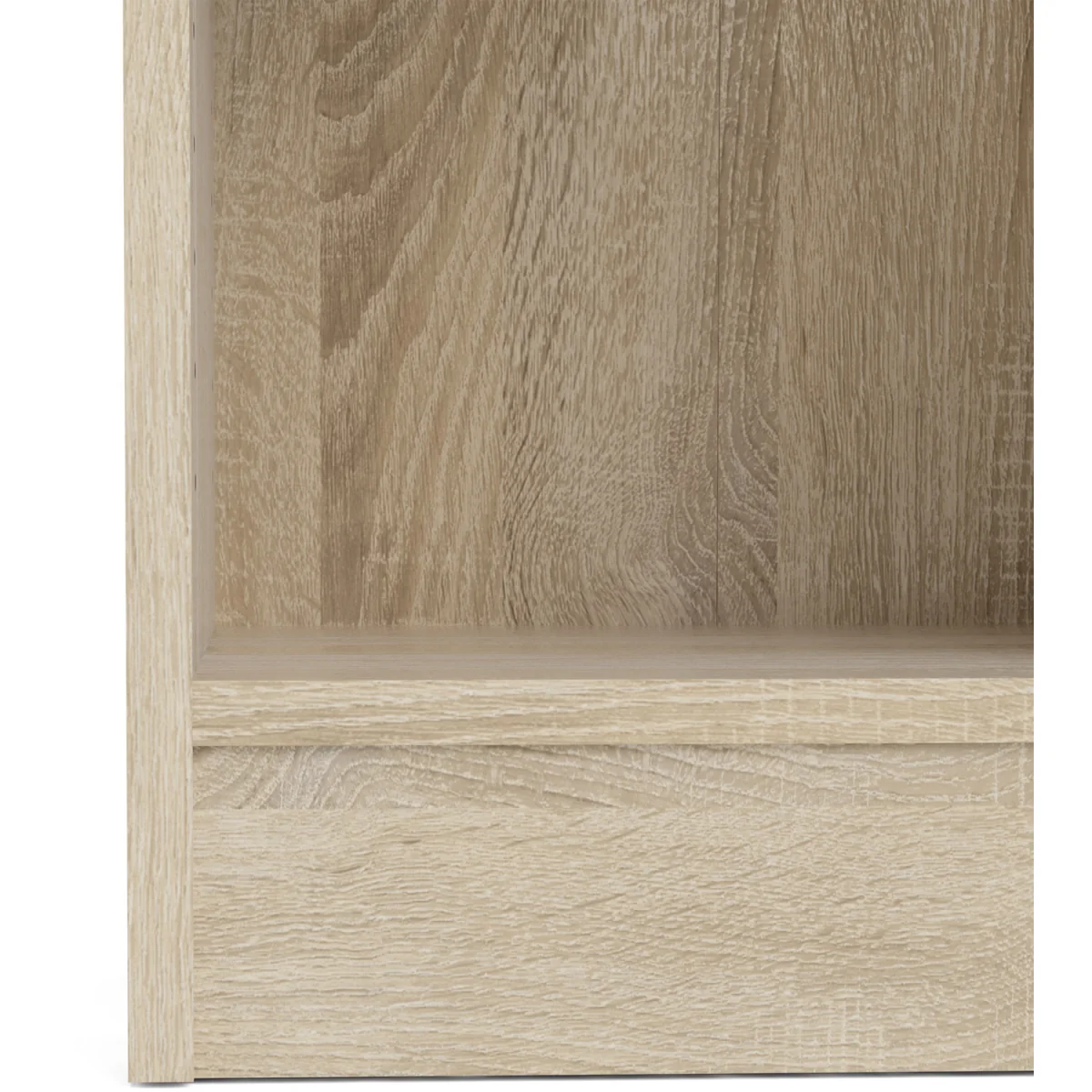 Basic Low Narrow Bookcase (2 Shelves) - Oak – image 4