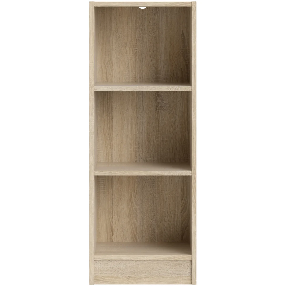 Basic Low Narrow Bookcase (2 Shelves) - Oak – image 5