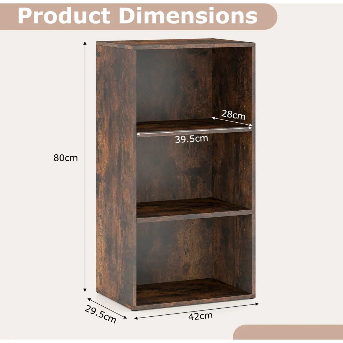 3 Cube Bookcase – image 3
