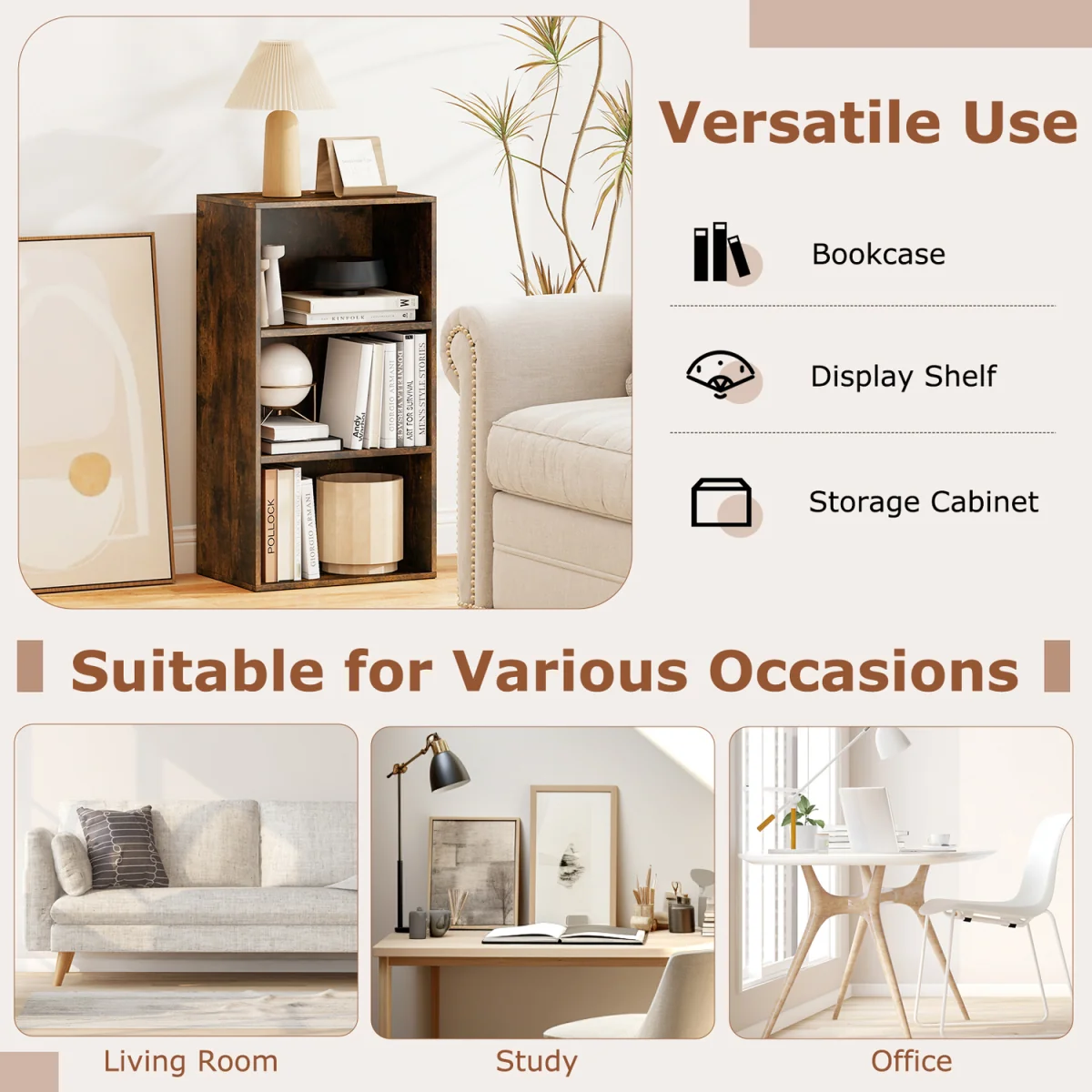 3 Cube Bookcase – image 10