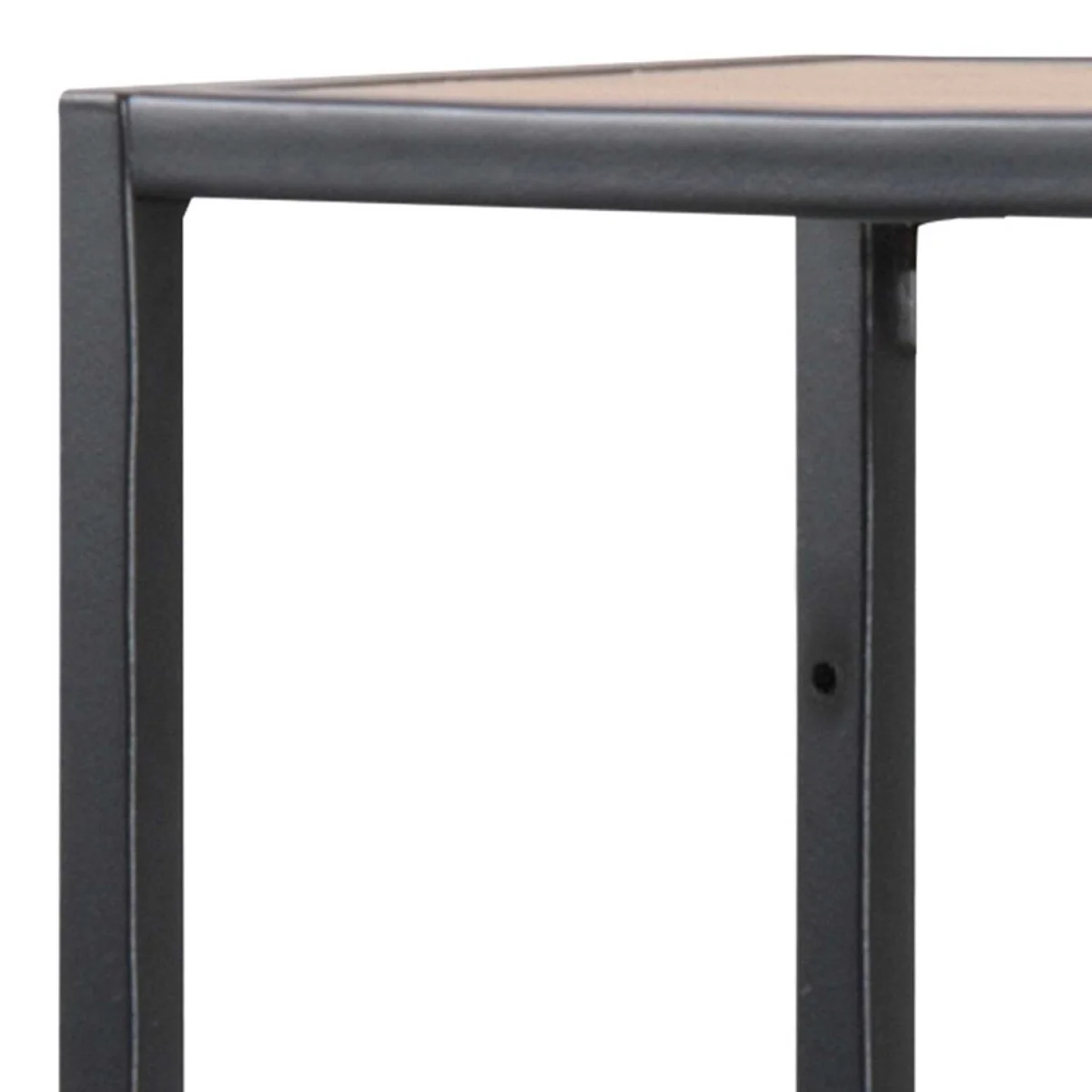 El Paso Wall Shelf Matt Steel Frame Wild Oak Effect 3 Shelves - Black – image 5