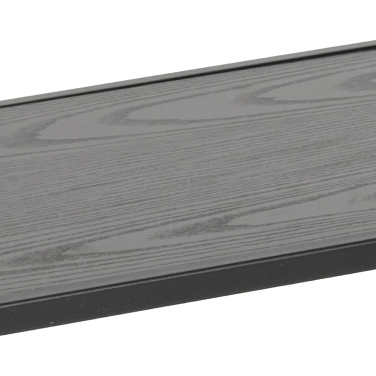 Seaford Wide Black Metal Bookcase with 4 Black Oak Shelves - Black – image 7
