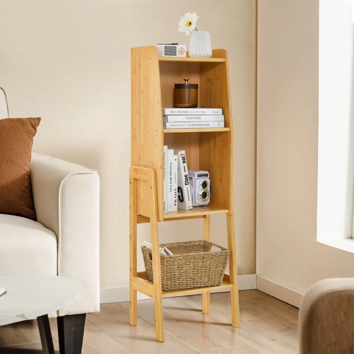 Freestanding Storage Shelving Unit Bookcase Stand - Brown – image 5