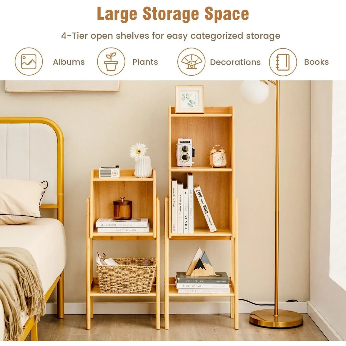 Freestanding Storage Shelving Unit Bookcase Stand - Brown – image 6