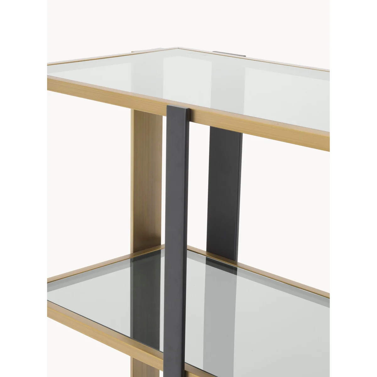 Metal Shelving Unit Clio with Glass Tiers – image 3