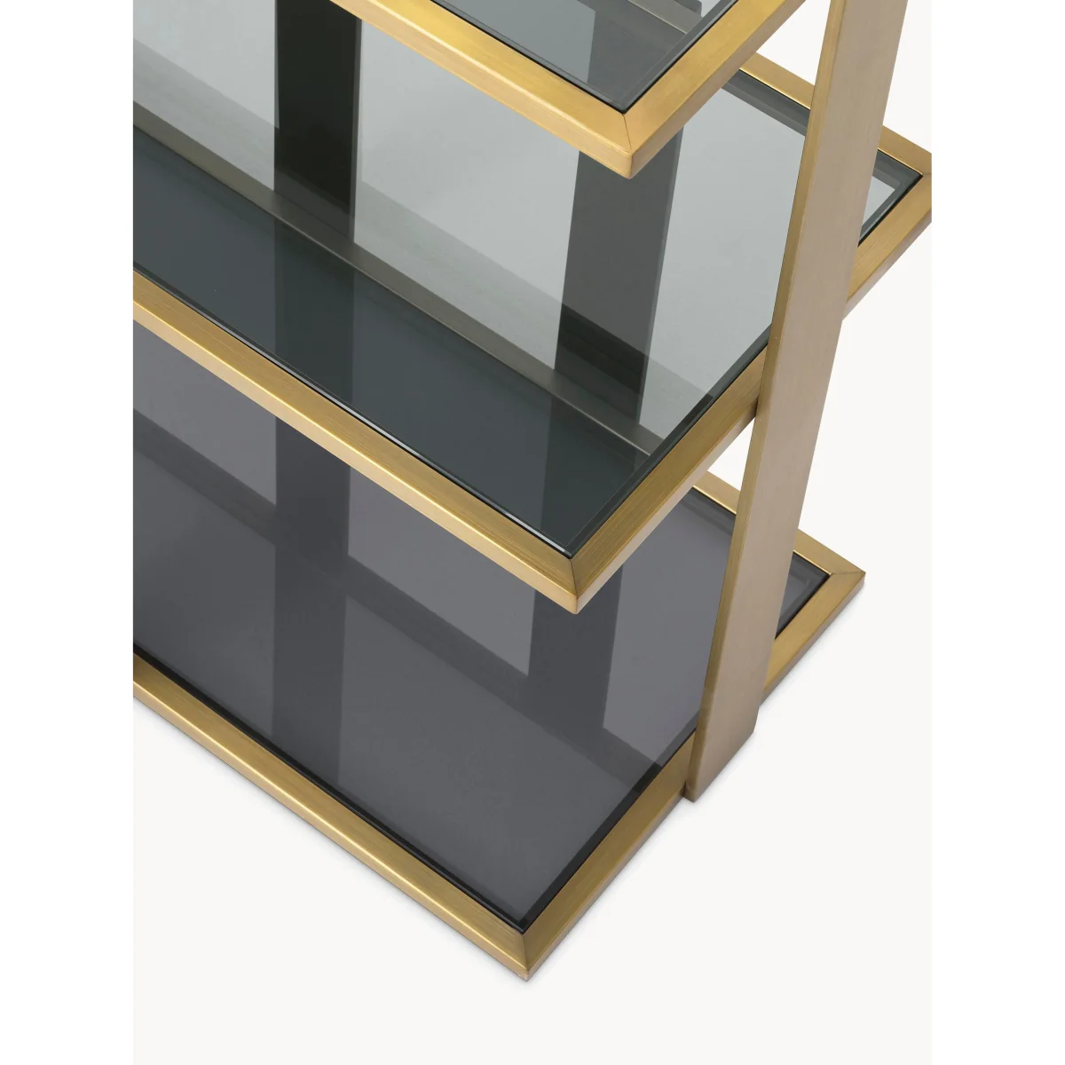Metal Shelving Unit Clio with Glass Tiers – image 4