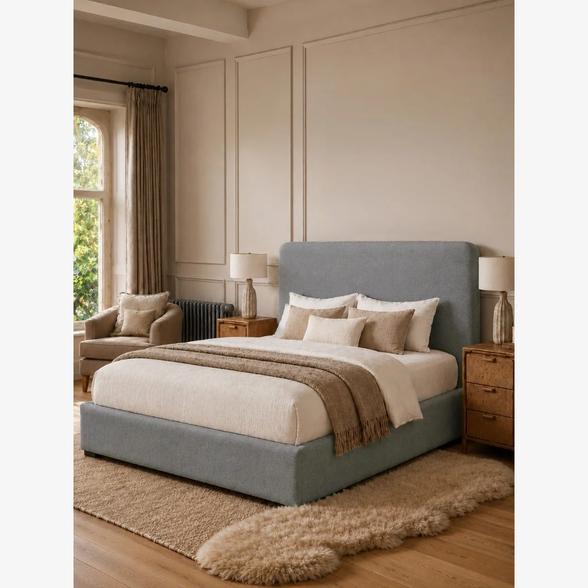 Slate Grey Nils Ottoman Storage Bed - King – image 1