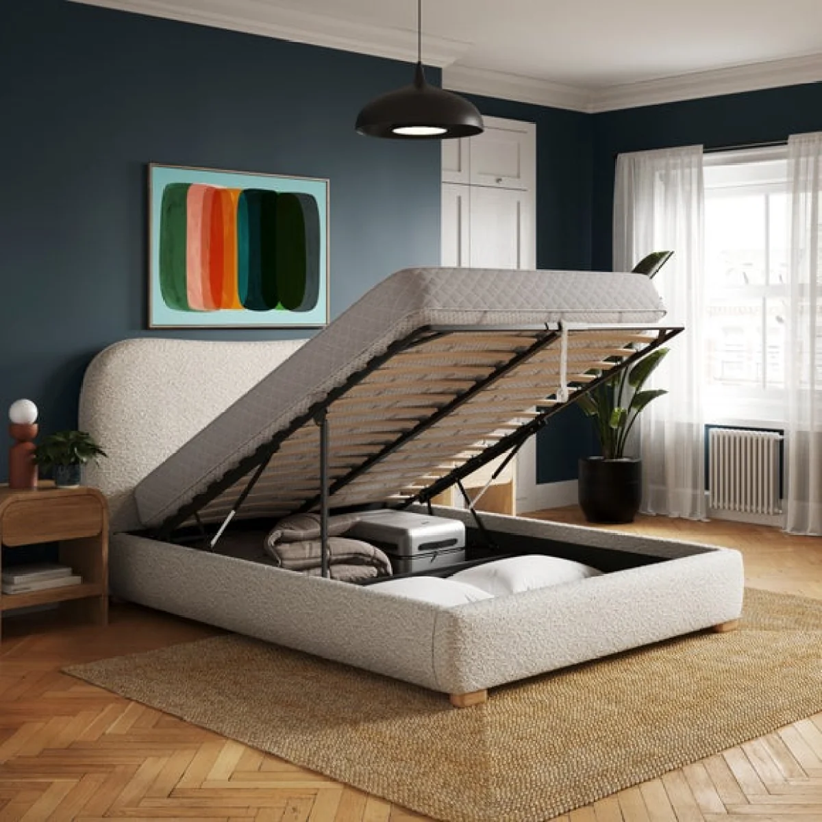 Squidge Boucle Ottoman Bed – image 2