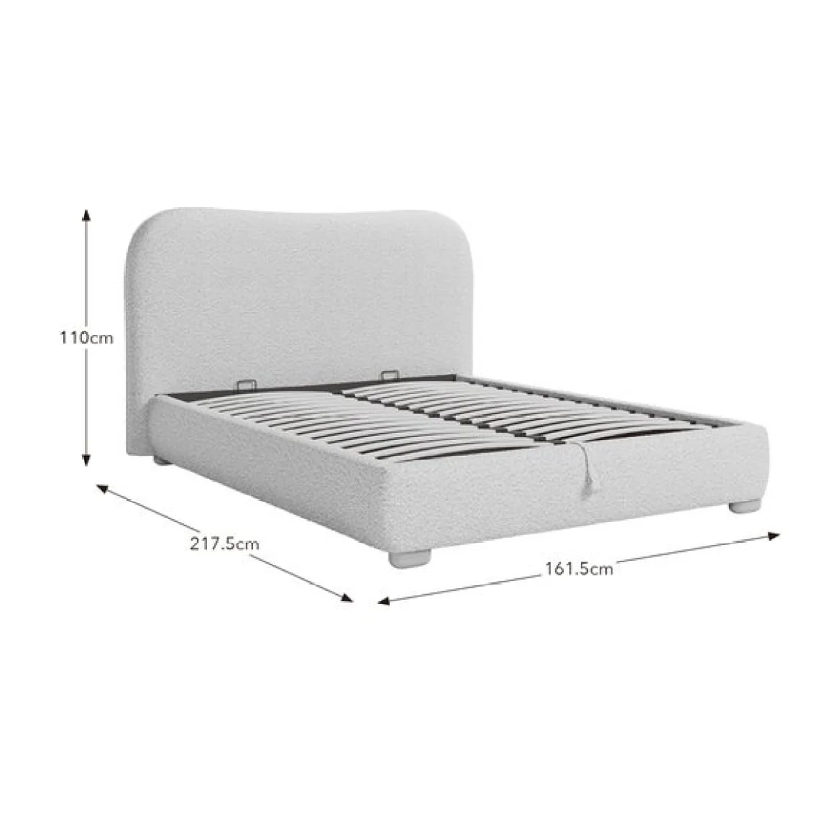 Squidge Boucle Ottoman Bed – image 9