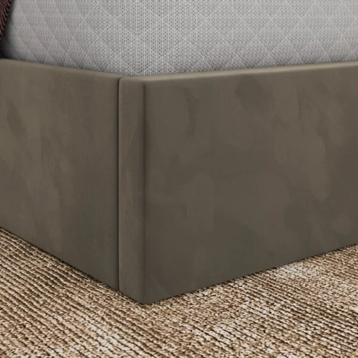 Alara Velvet Ottoman Bed – image 3