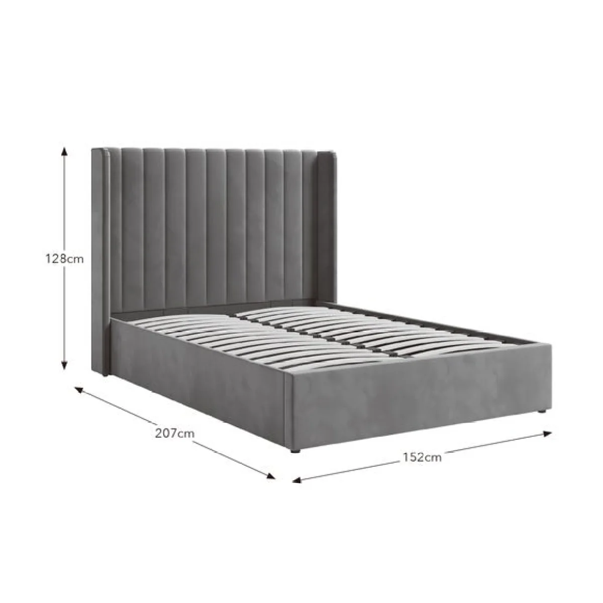 Alara Velvet Ottoman Bed – image 8