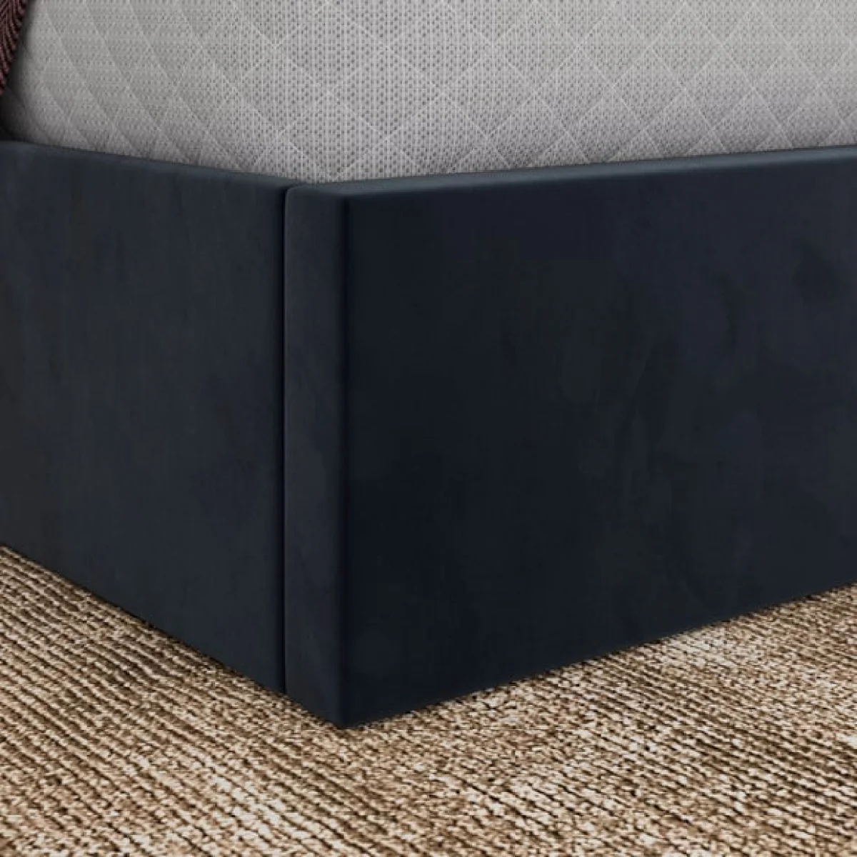 Alara Velvet Ottoman Bed – image 3