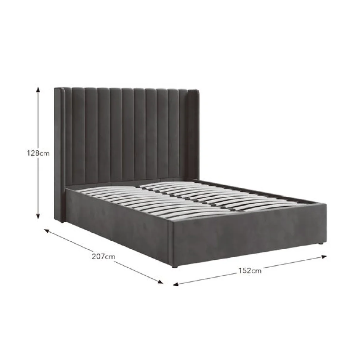 Alara Velvet Ottoman Bed – image 8