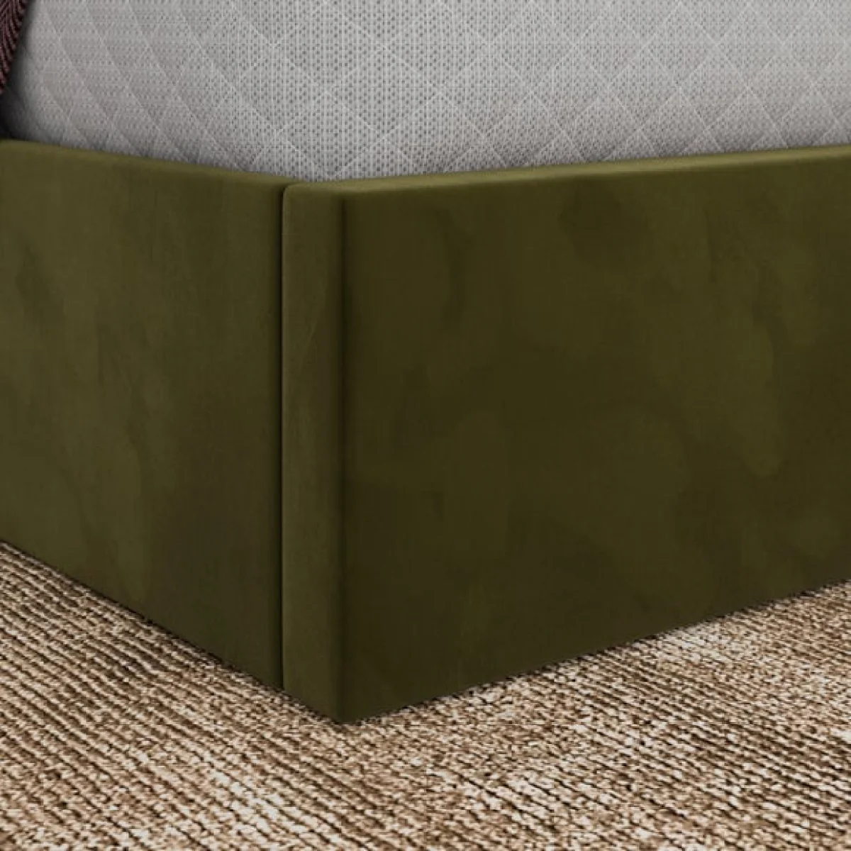 Alara Velvet Ottoman Bed – image 3