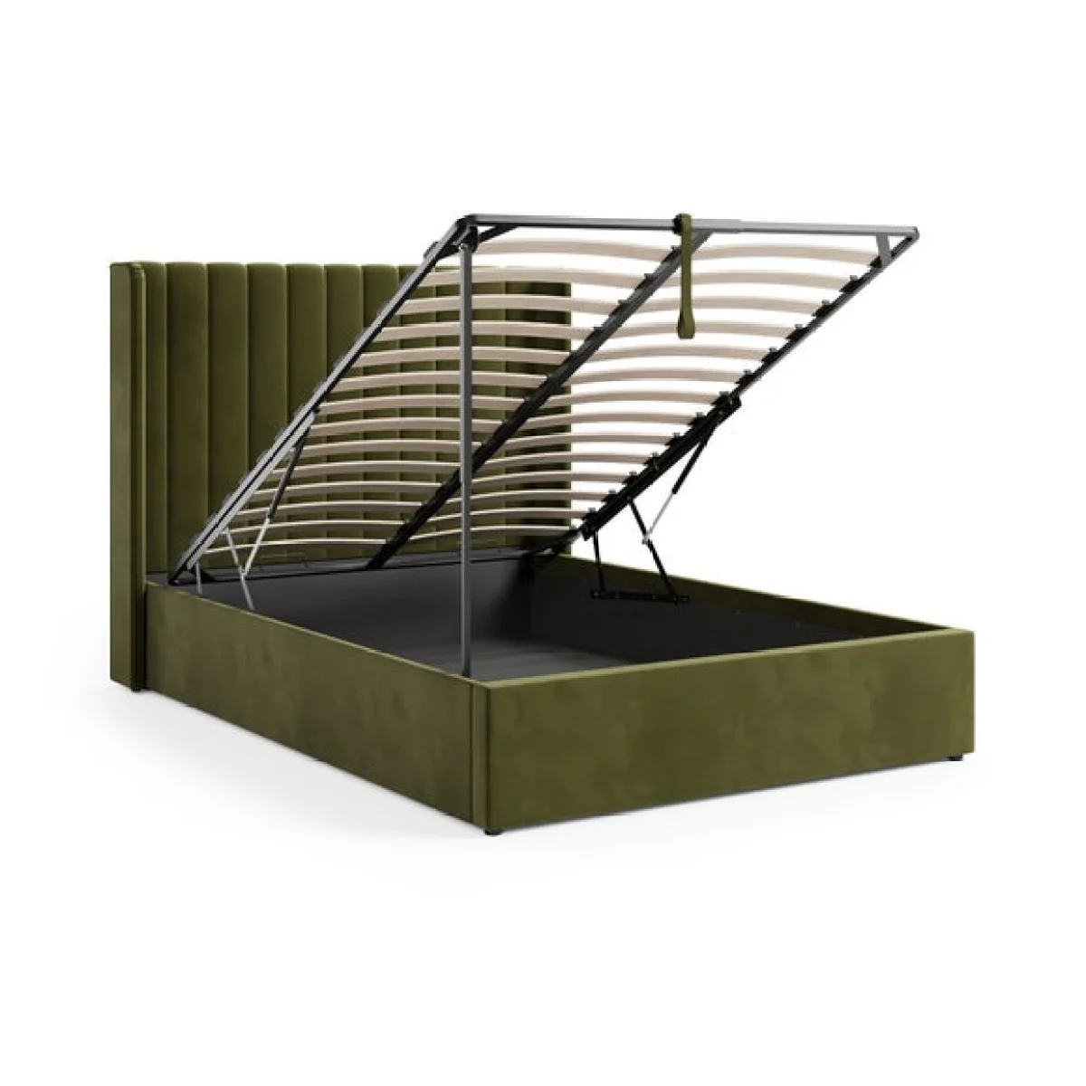 Alara Velvet Ottoman Bed – image 7