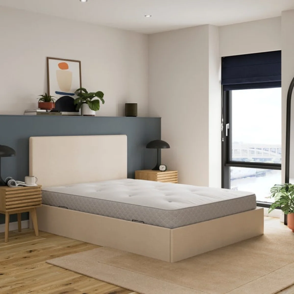 Olton Textured Ottoman Bed Frame – image 2
