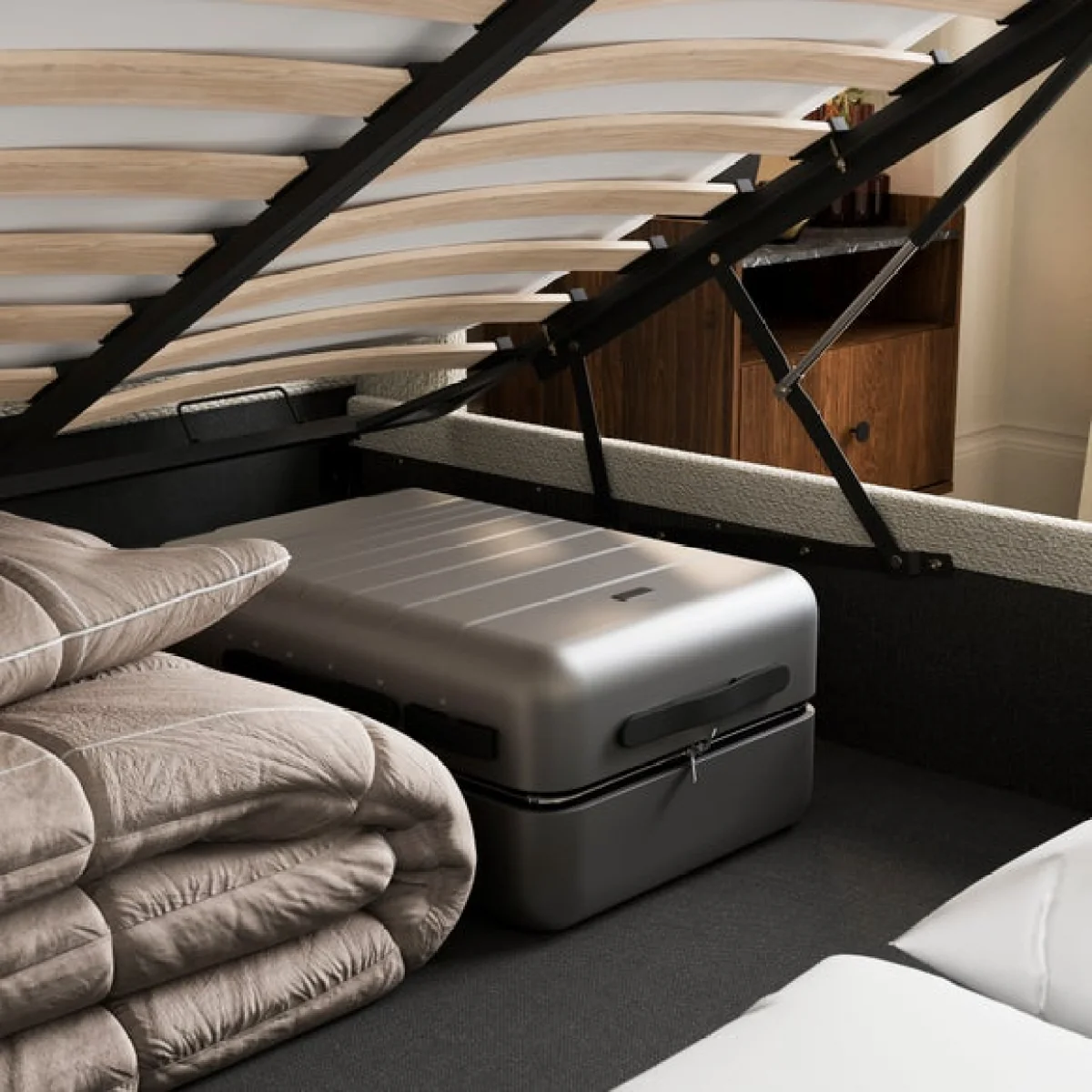 Alara Chenille Ottoman Bed – image 4