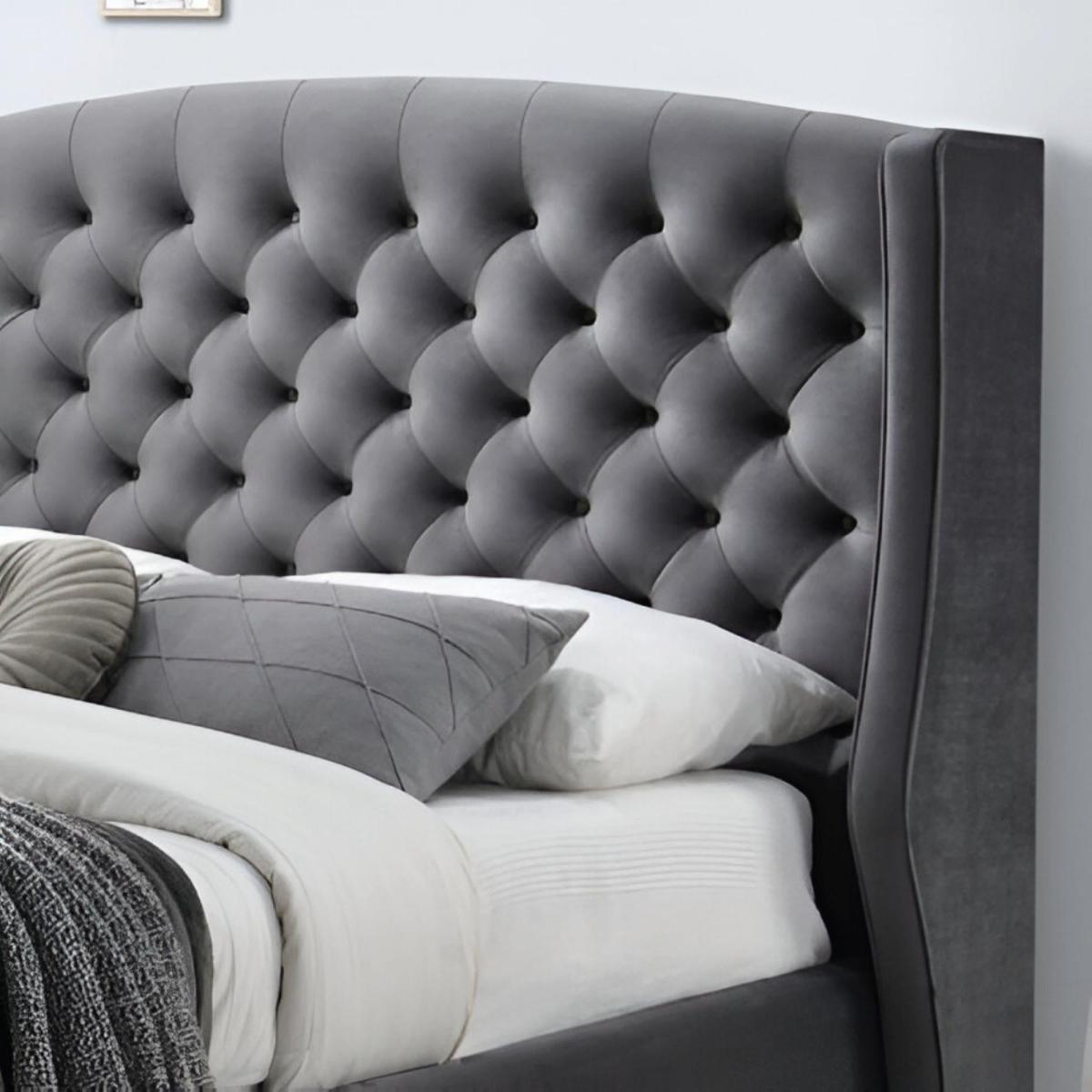 Infinity Ottoman Bed Frame, Velvet Cream – image 3