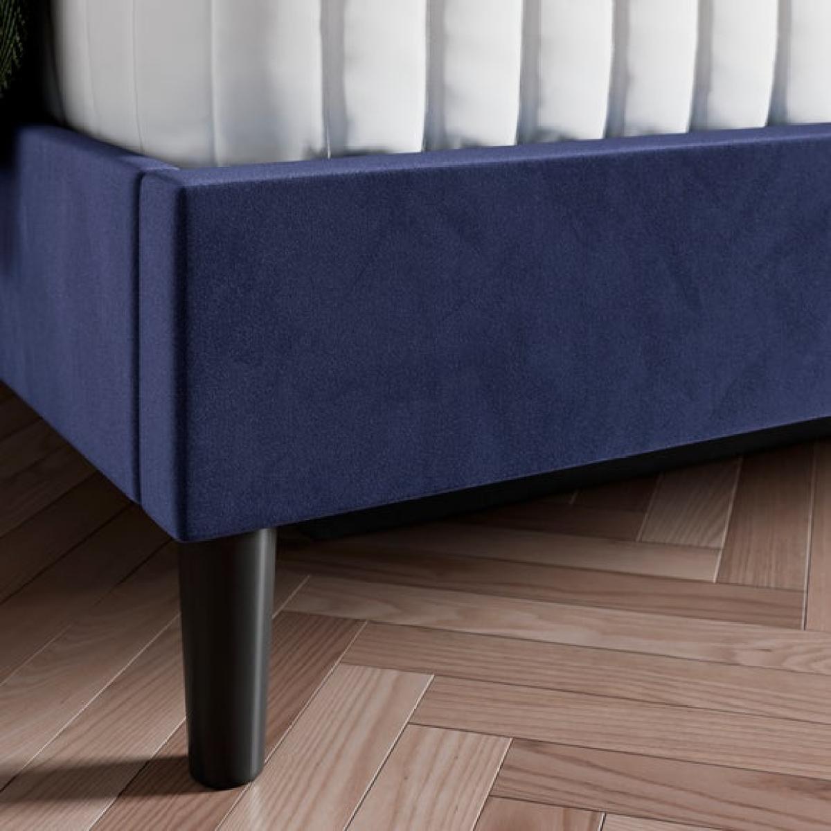 Alara Pleated Ottoman Bed Frame, Velvet – image 3