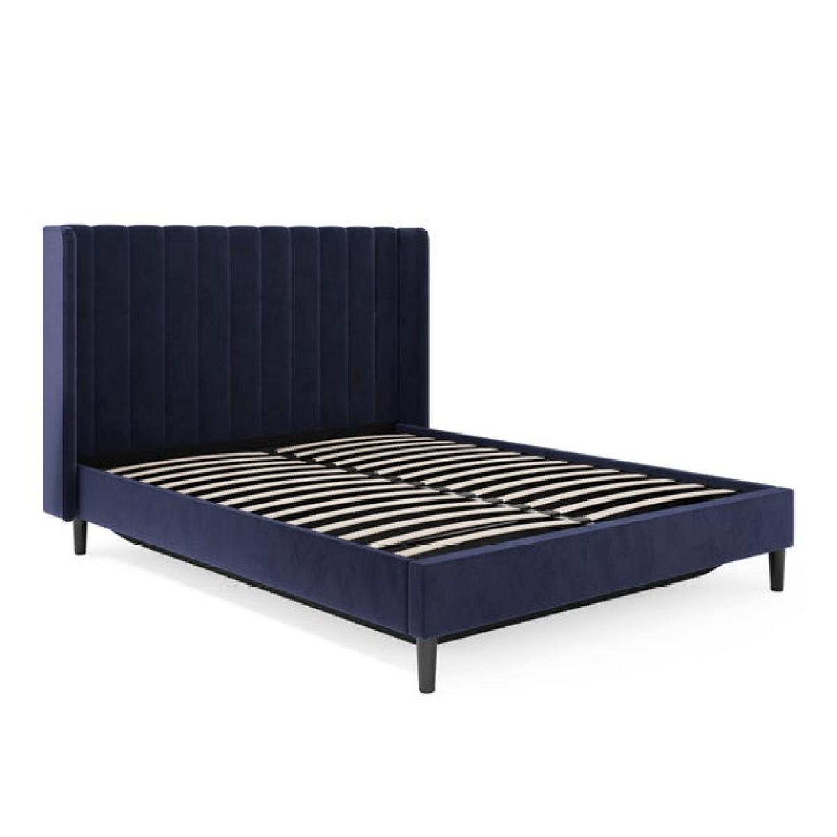 Alara Pleated Ottoman Bed Frame, Velvet – image 6