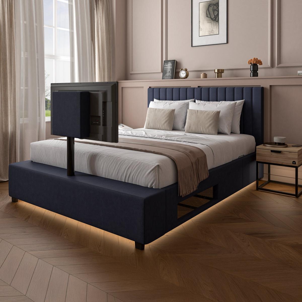 X Rocker Living Maisie LED TV Ottoman Bed Frame – image 2