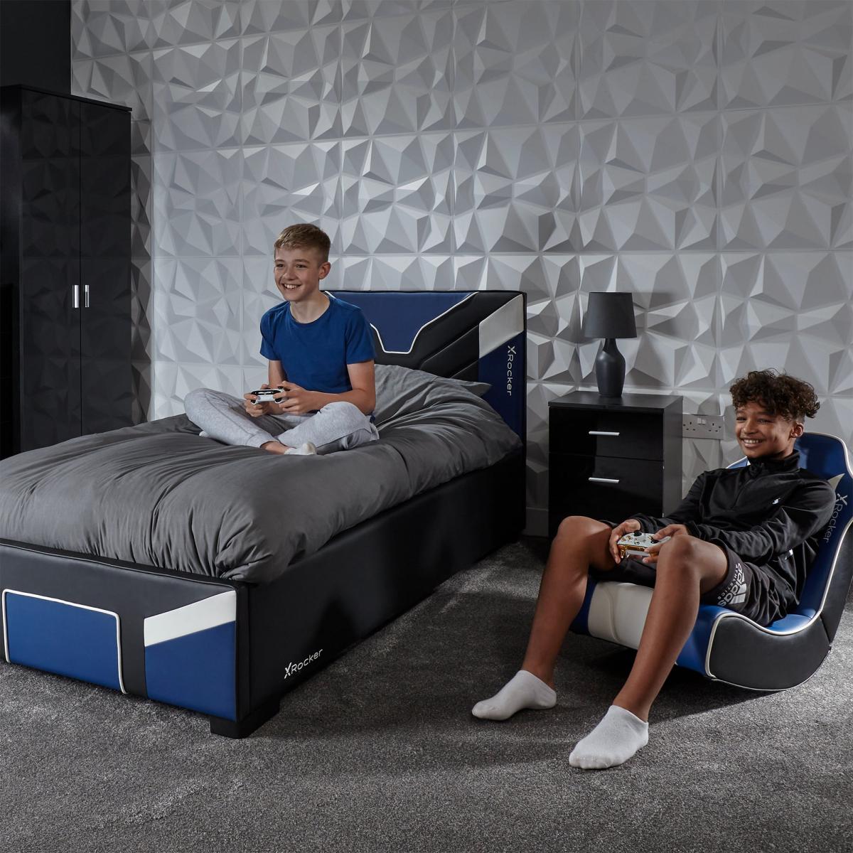 X Rocker Cerberus MKII Ottoman Bed Blue – image 5