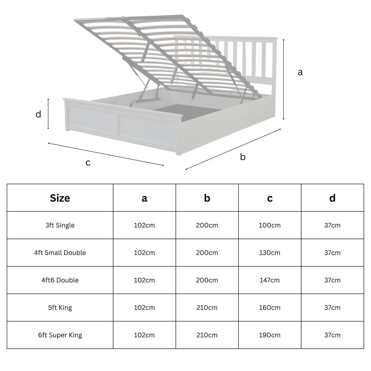 Atlantic Wooden Ottoman Bed – image 7