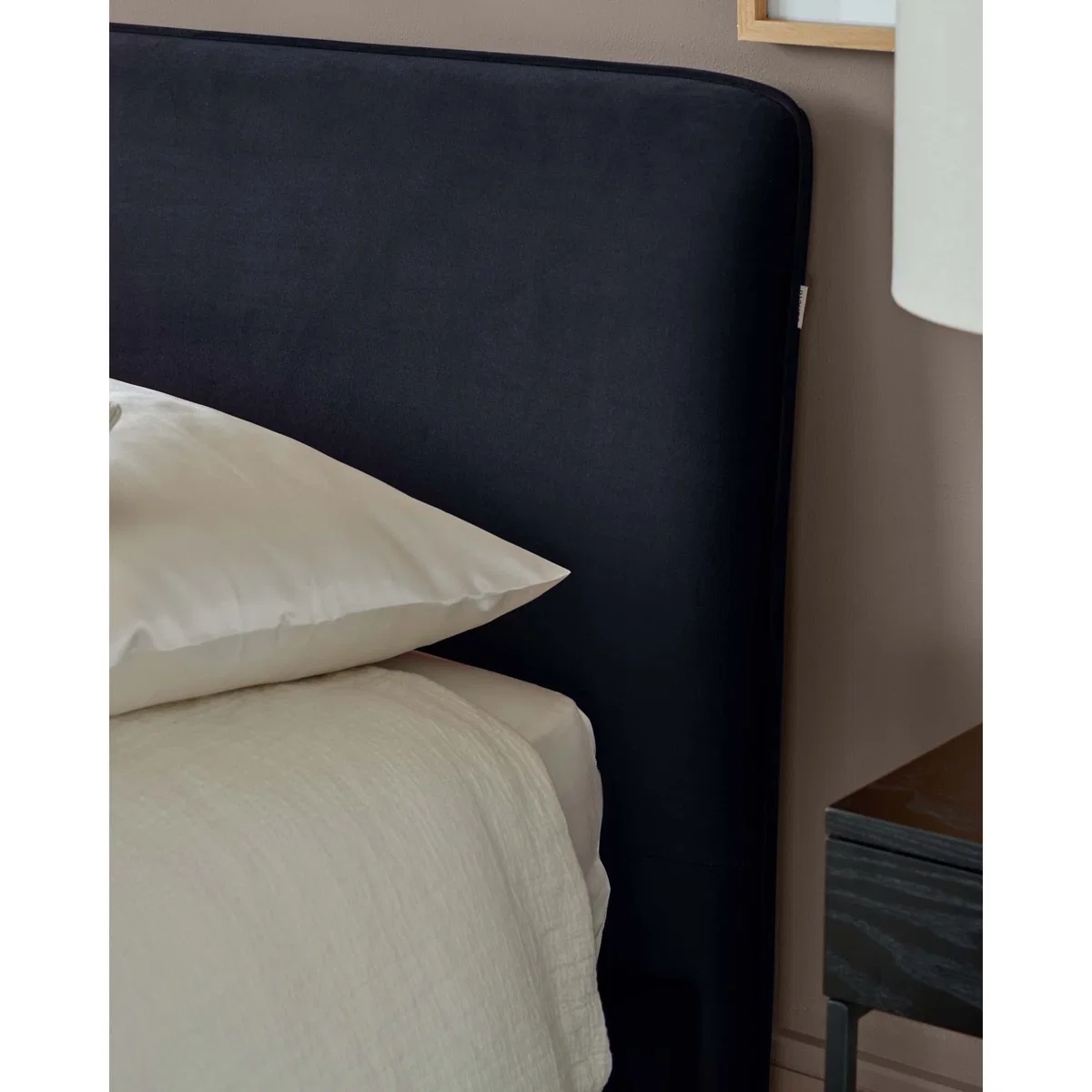 Turin dark navy velvet king size ottoman storage bed – image 4