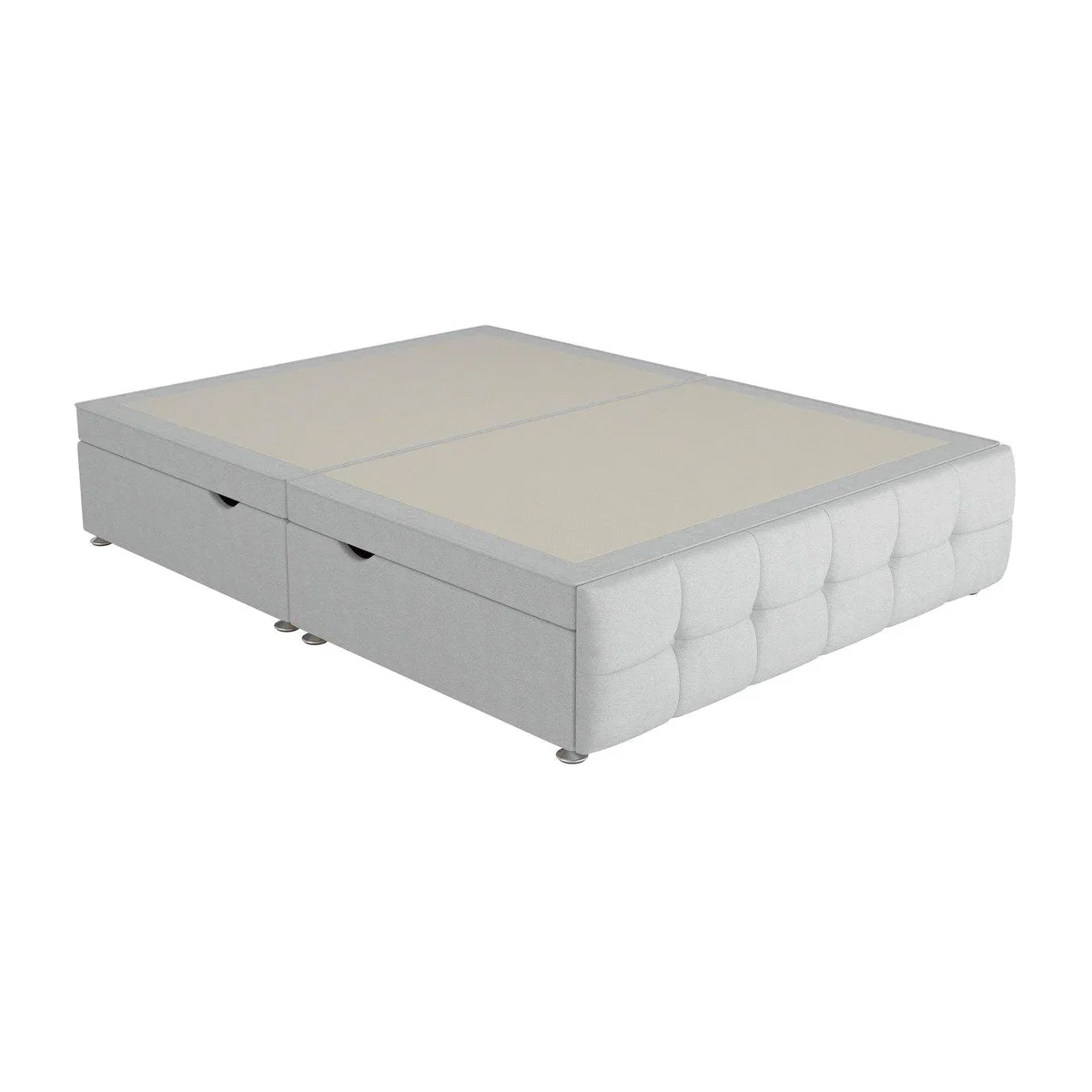 Sleepeezee Pompeii Ottoman Divan Bed Base - 6'0 Super King - Silver