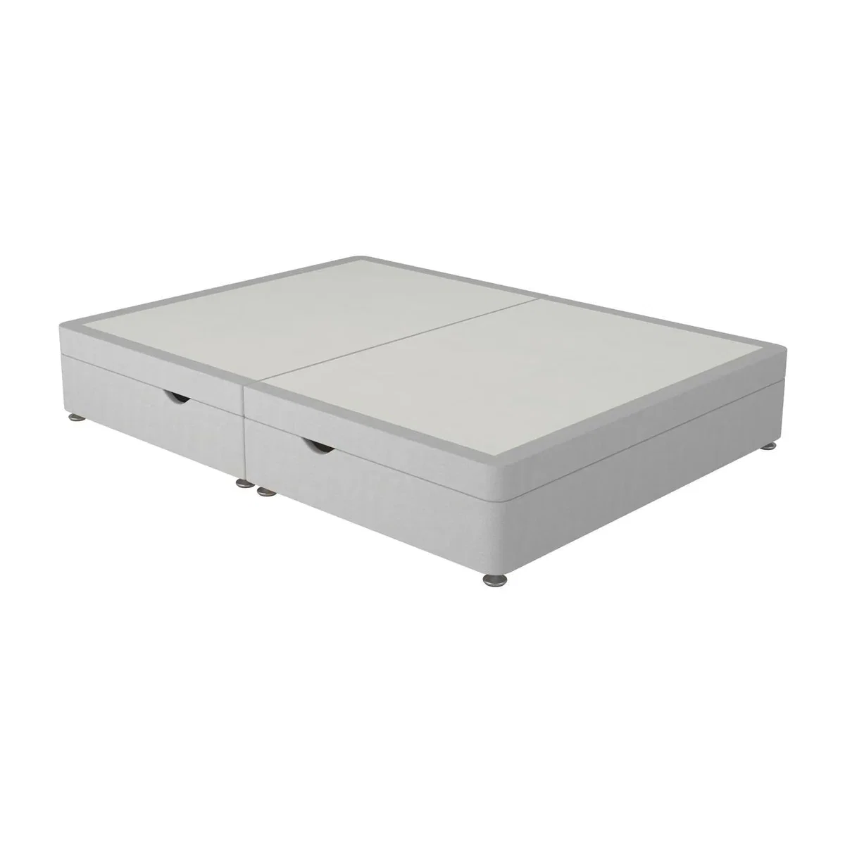 Sleepeezee Contemporary Ottoman Divan Bed Base - 4'6 Double - Silver