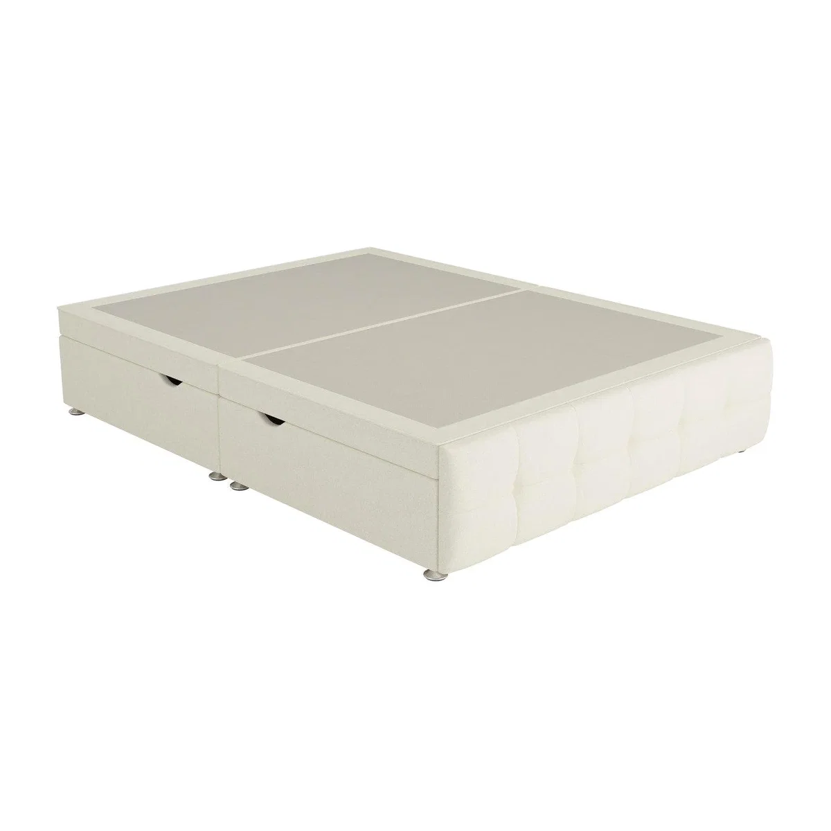 Sleepeezee Pompeii Ottoman Divan Bed Base - 6'0 Super King - Cream