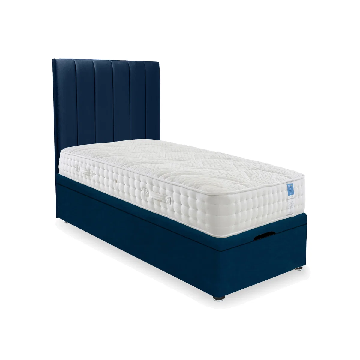 Sleep Story - Luxury Firm End Lift Ottoman Divan Set - Single - Plush Pacific – image 1